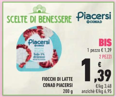 Fiocchi di Latte Conad Piacersi