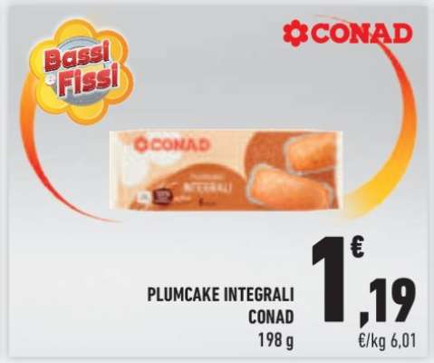 PLUMCAKE INTEGRALI CONAD