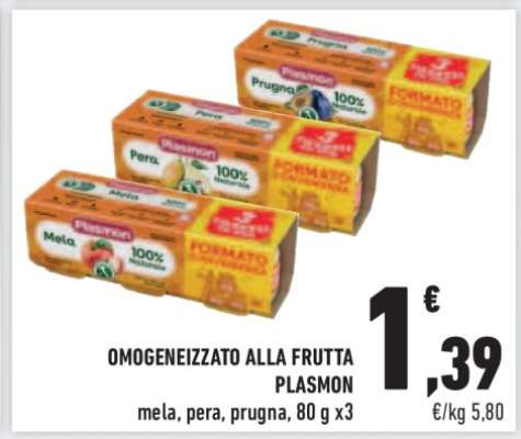 Omogeneizzato alla Frutta Plasmon