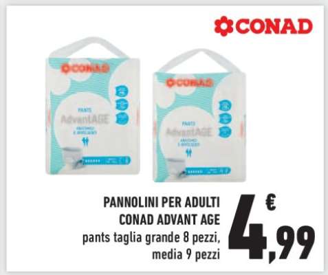 PANNOLINI PER ADULTI CONAD ADVANT AGE