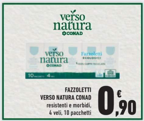 FAZZOLETTI VERSO NATURA CONAD