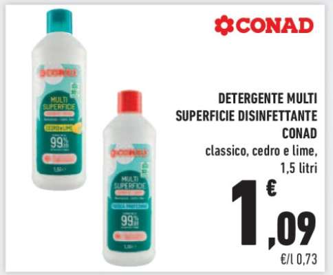 DETERGENTE MULTI SUPERFICIE DISINFETTANTE CONAD