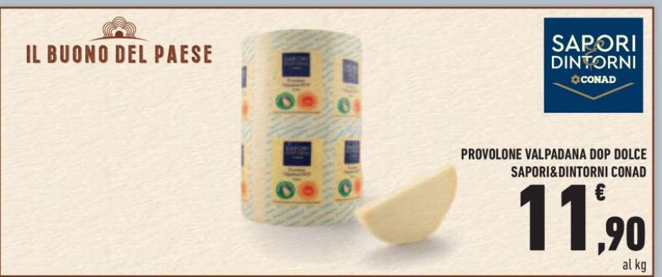 PROVOLONE VALPADANA DOP DOLCE SAPORI&DINTORNI CONAD
