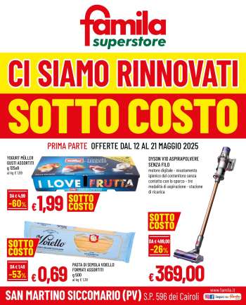 Volantino Famila - 12/5/2025 - 21/5/2025.