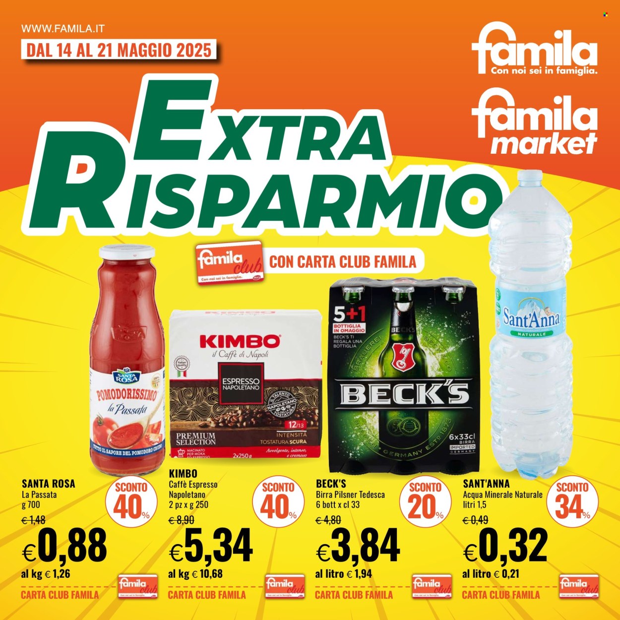 Volantino Famila - 14/5/2025 - 21/5/2025. Pagina 1