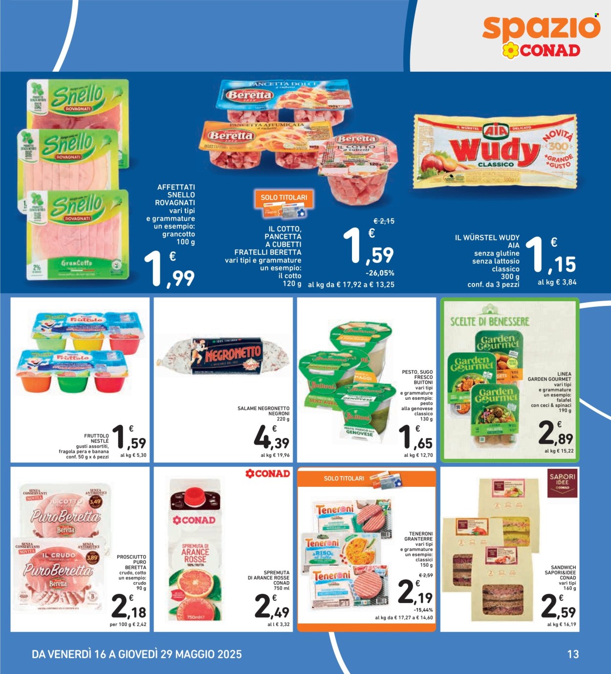 Volantino Spazio Conad - 16/5/2025 - 29/5/2025. Pagina 1