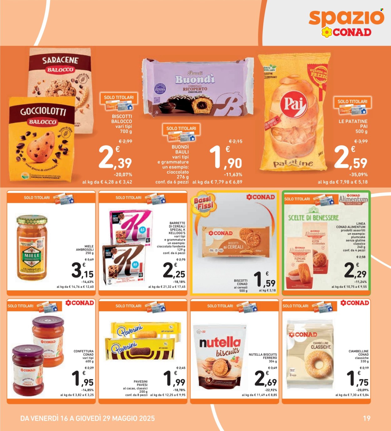 Volantino Spazio Conad - 16/5/2025 - 29/5/2025. Pagina 1