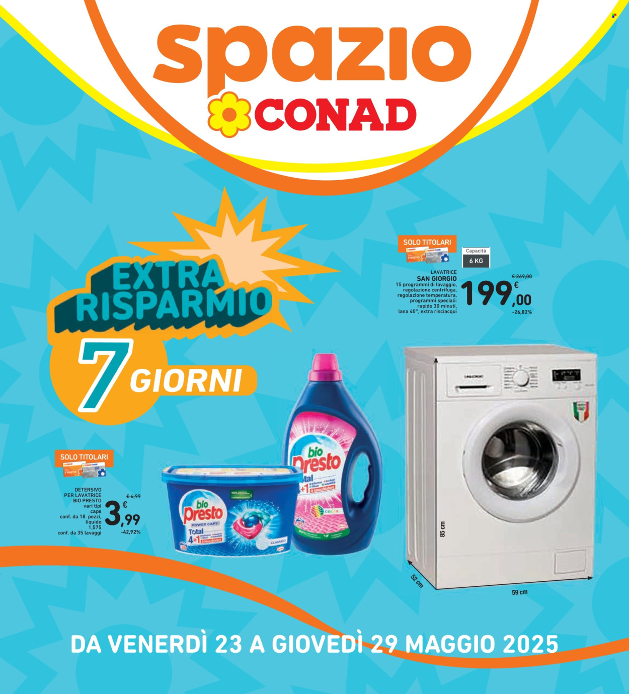 Volantino Spazio Conad - 16/5/2025 - 29/5/2025. Pagina 1