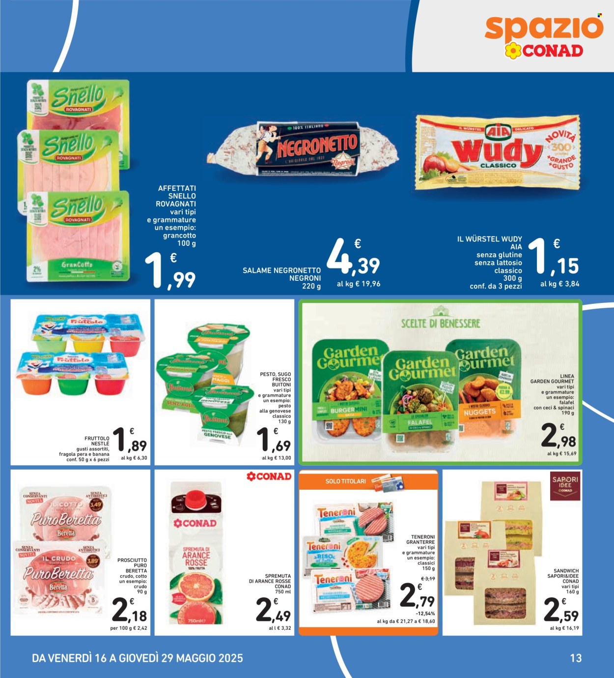 Volantino Spazio Conad - 16/5/2025 - 29/5/2025. Pagina 1