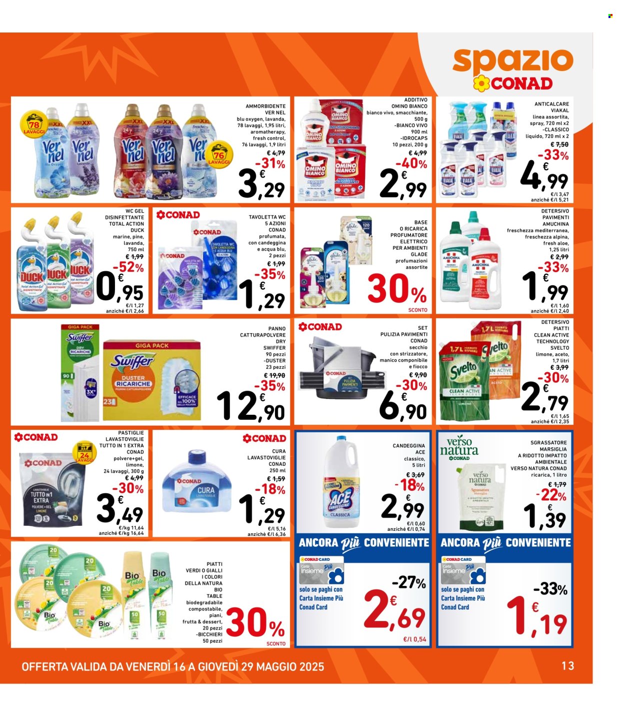 Volantino Spazio Conad - 16/5/2025 - 29/5/2025. Pagina 1