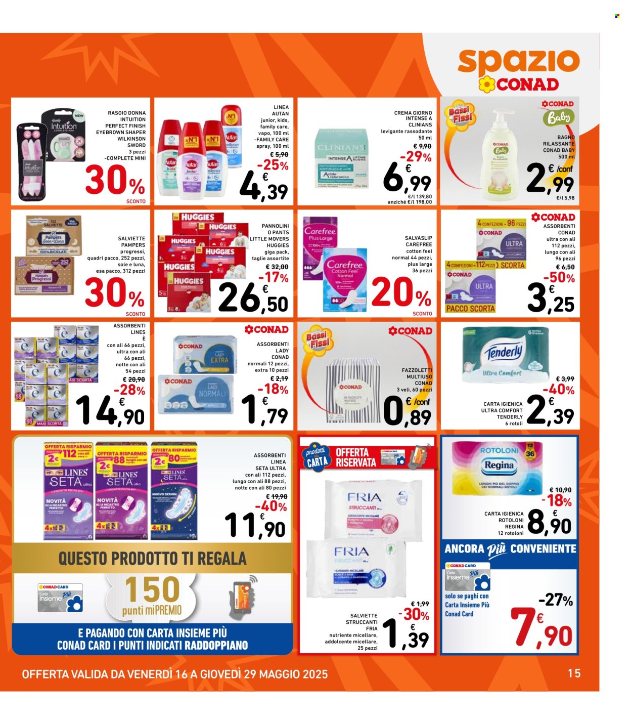 Volantino Spazio Conad - 16/5/2025 - 29/5/2025. Pagina 1