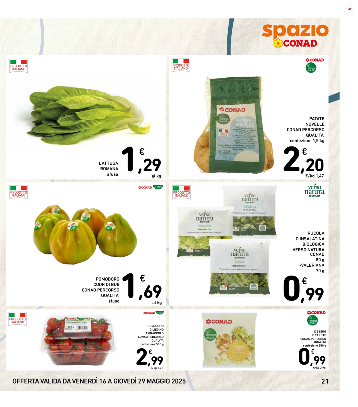 Volantino Spazio Conad - 16/5/2025 - 29/5/2025. Pagina 1