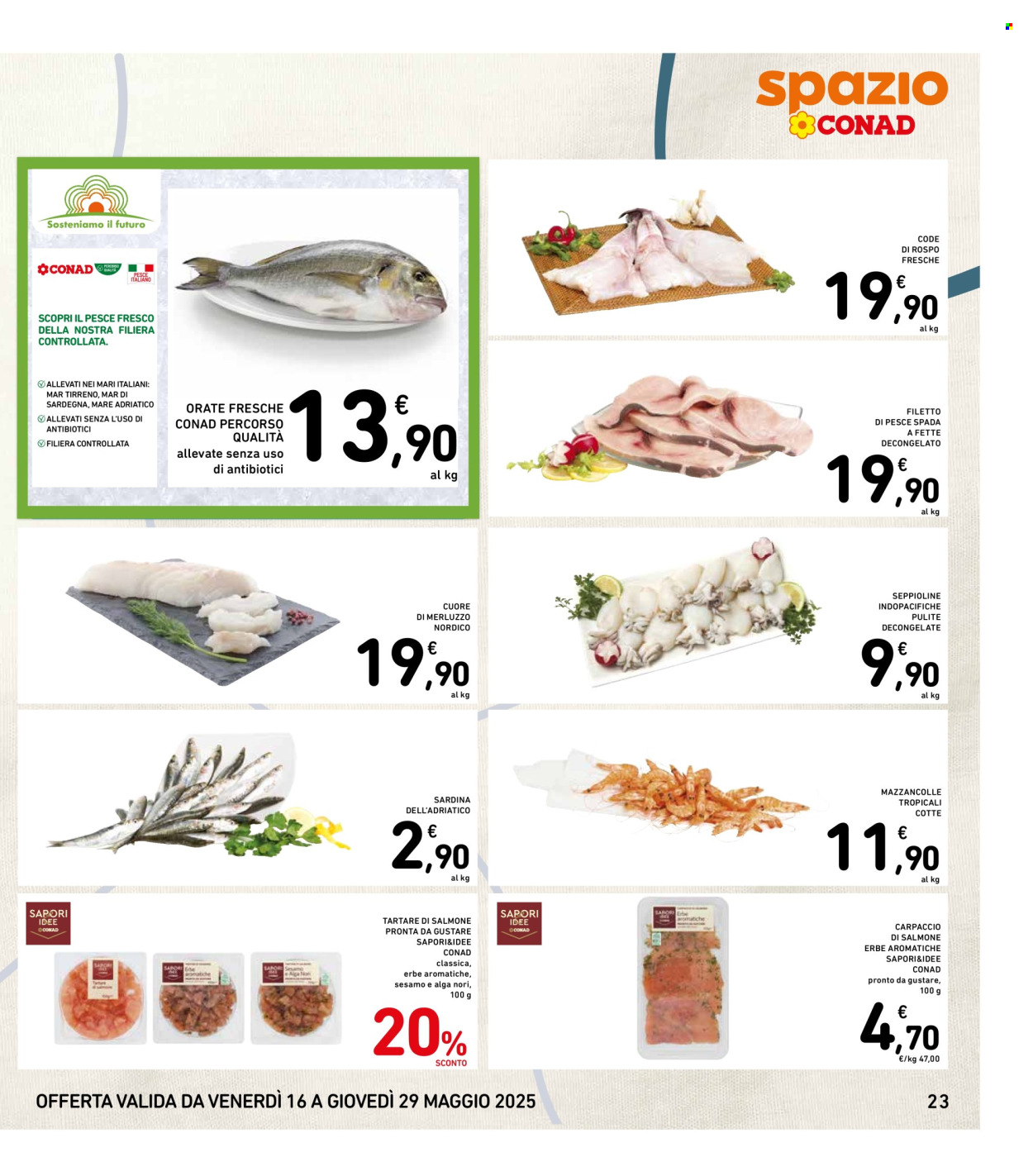 Volantino Spazio Conad - 16/5/2025 - 29/5/2025. Pagina 1