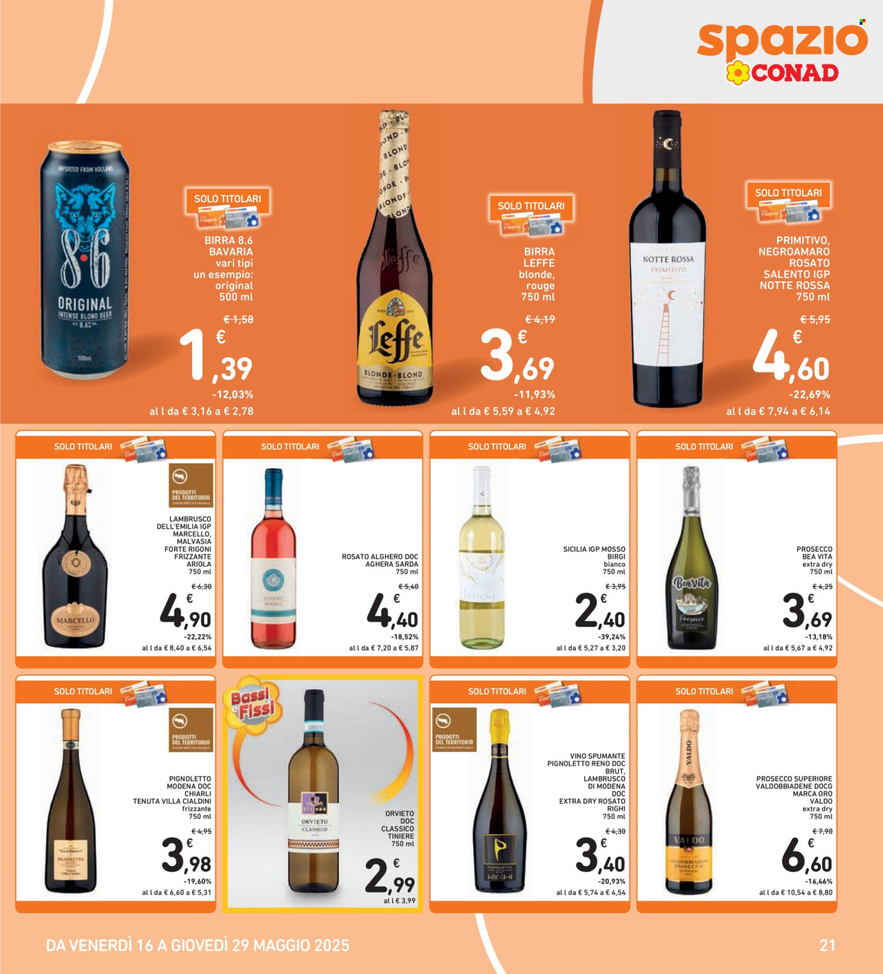 Volantino Spazio Conad - 16/5/2025 - 29/5/2025. Pagina 1