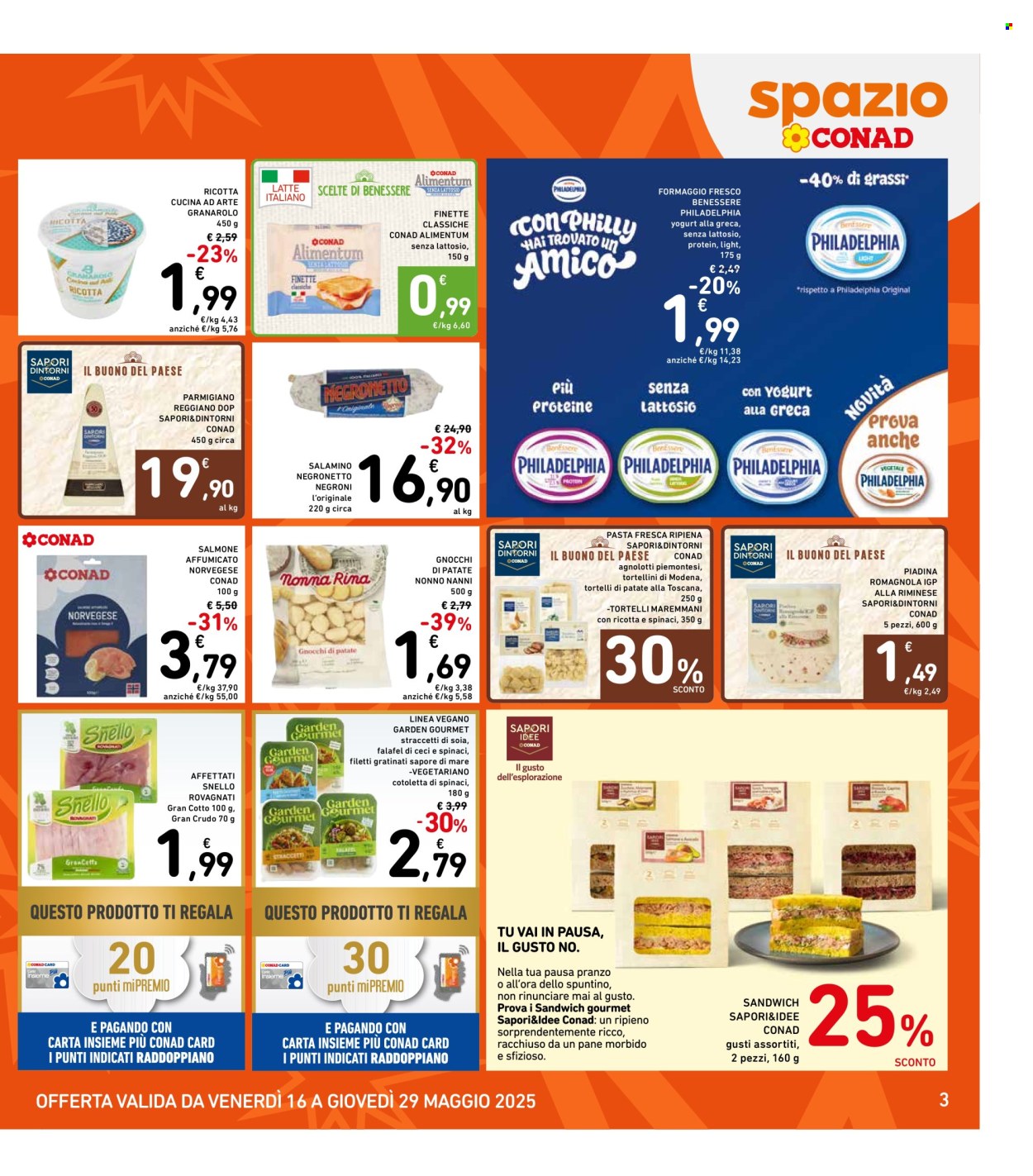 Volantino Spazio Conad - 16/5/2025 - 29/5/2025. Pagina 1