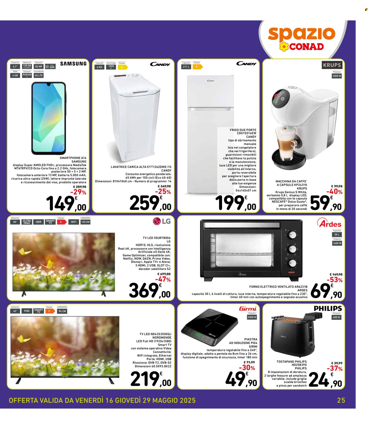Volantino Spazio Conad - 16/5/2025 - 29/5/2025. Pagina 1