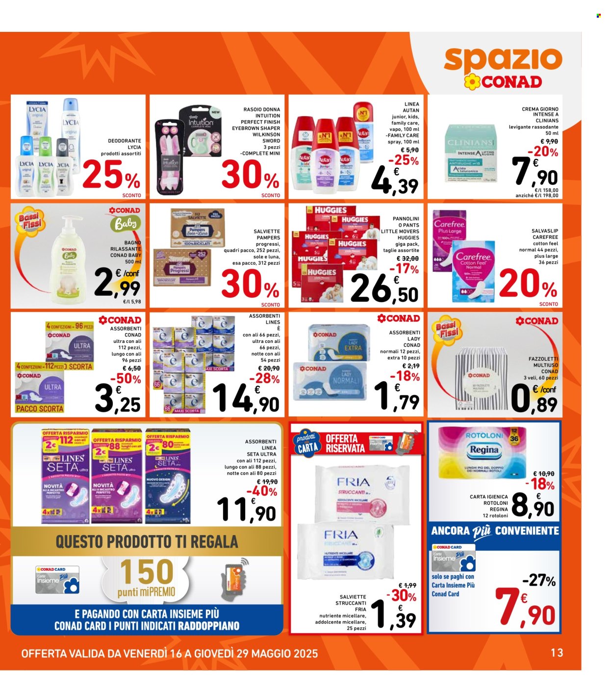 Volantino Spazio Conad - 16/5/2025 - 29/5/2025. Pagina 1