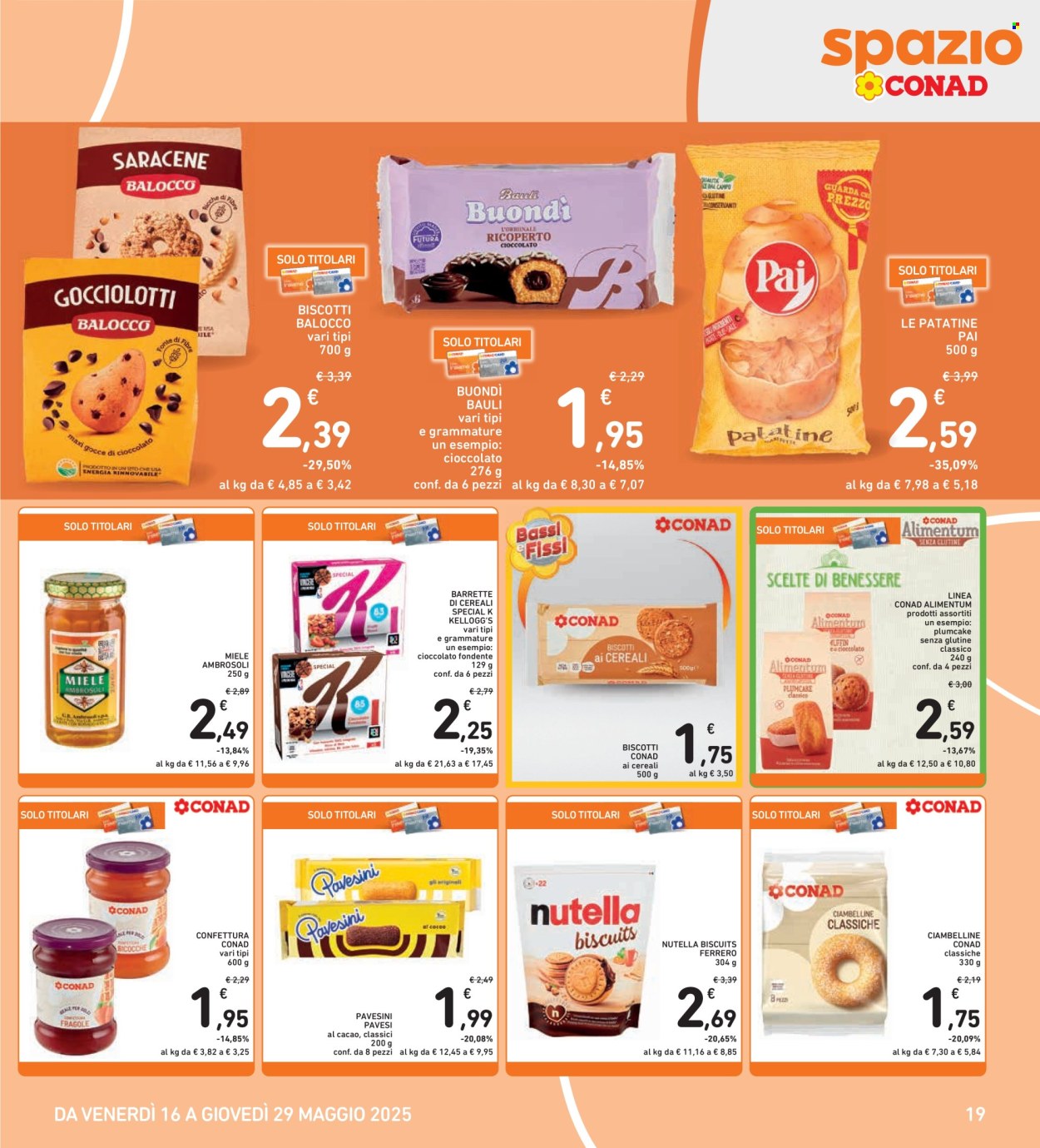 Volantino Spazio Conad - 16/5/2025 - 29/5/2025. Pagina 1