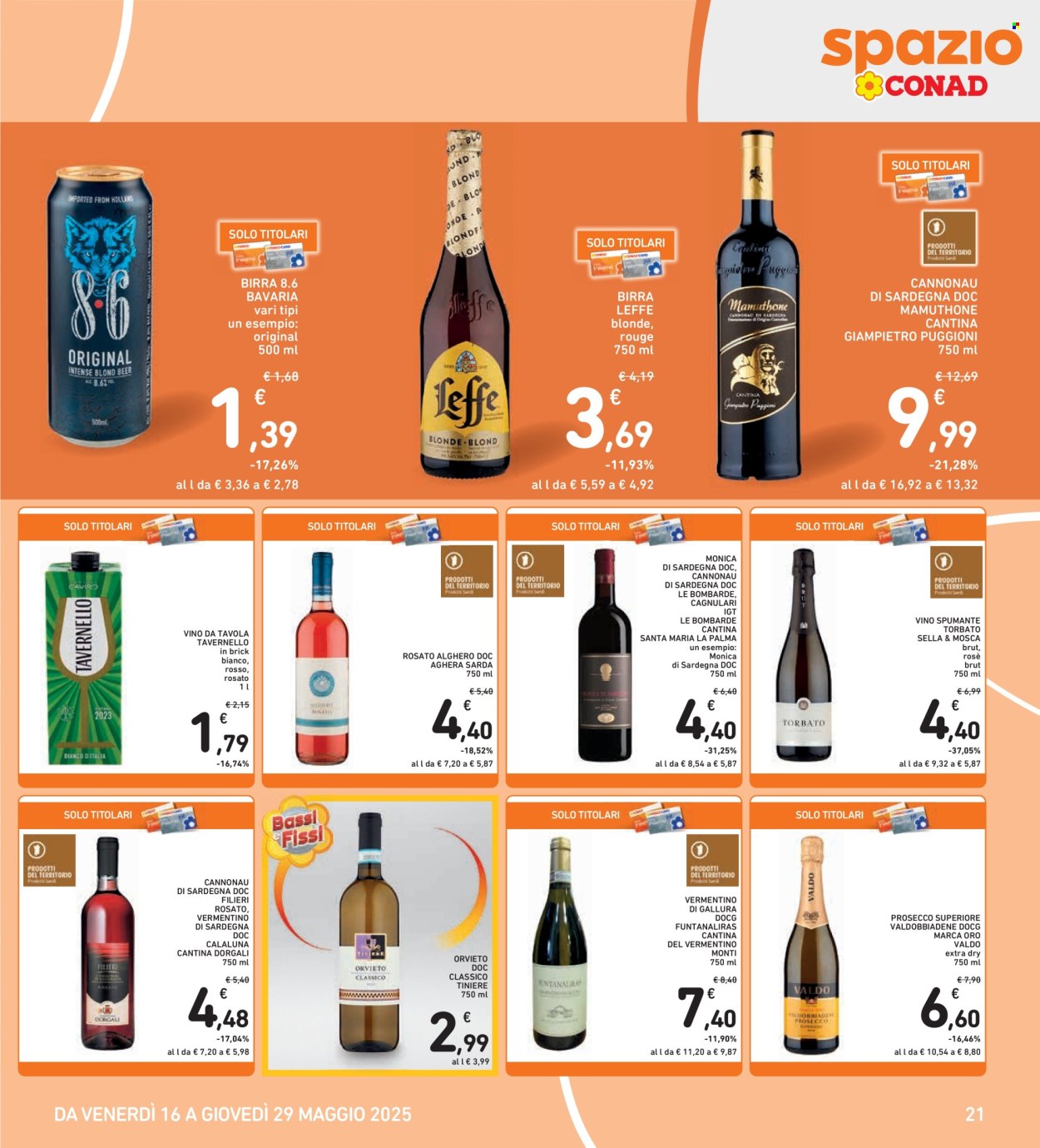 Volantino Spazio Conad - 16/5/2025 - 29/5/2025. Pagina 1