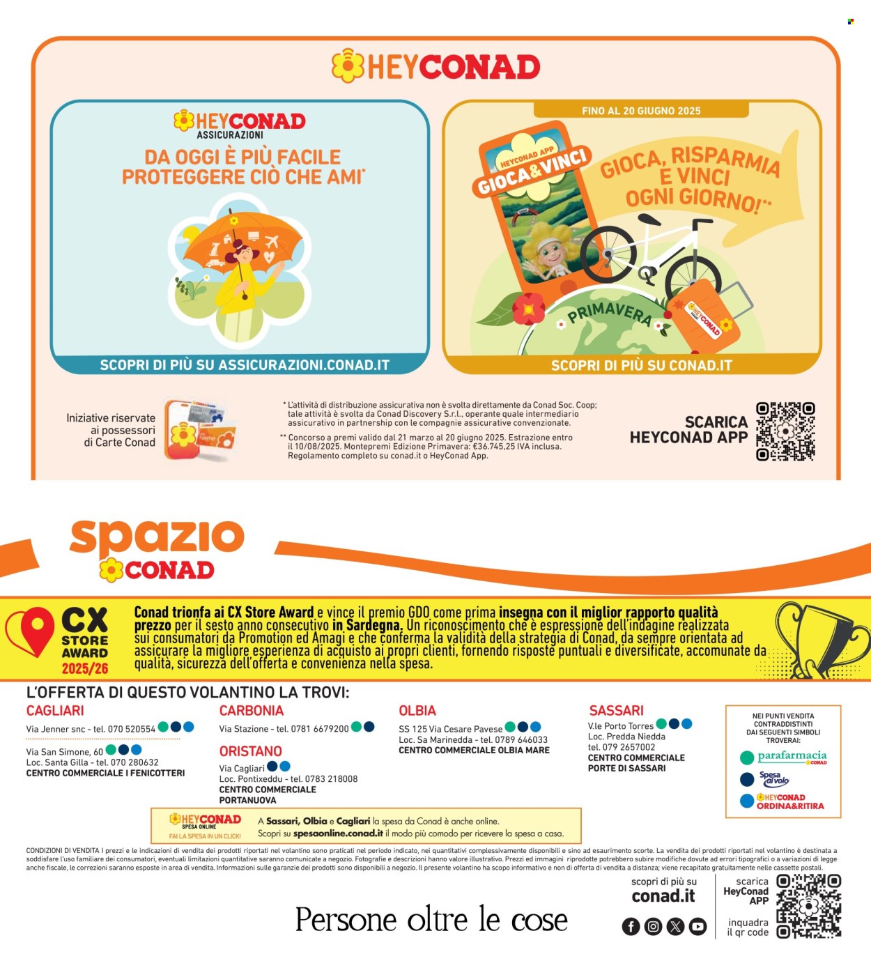 Volantino Spazio Conad - 16/5/2025 - 29/5/2025. Pagina 1