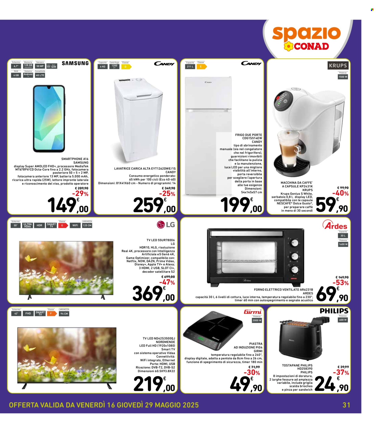 Volantino Spazio Conad - 16/5/2025 - 29/5/2025. Pagina 1