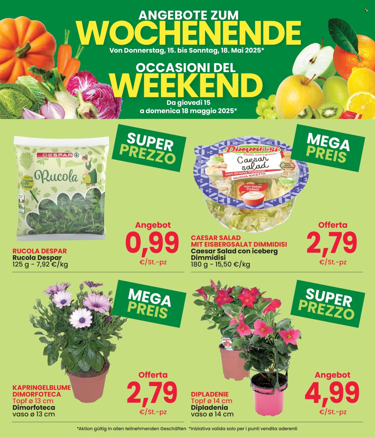 Volantino Eurospar - 15/5/2025 - 18/5/2025. Pagina 1