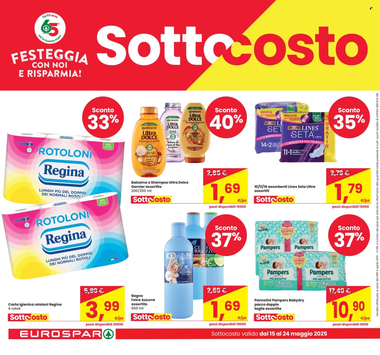 Volantino Eurospar - 15/5/2025 - 24/5/2025. Pagina 1