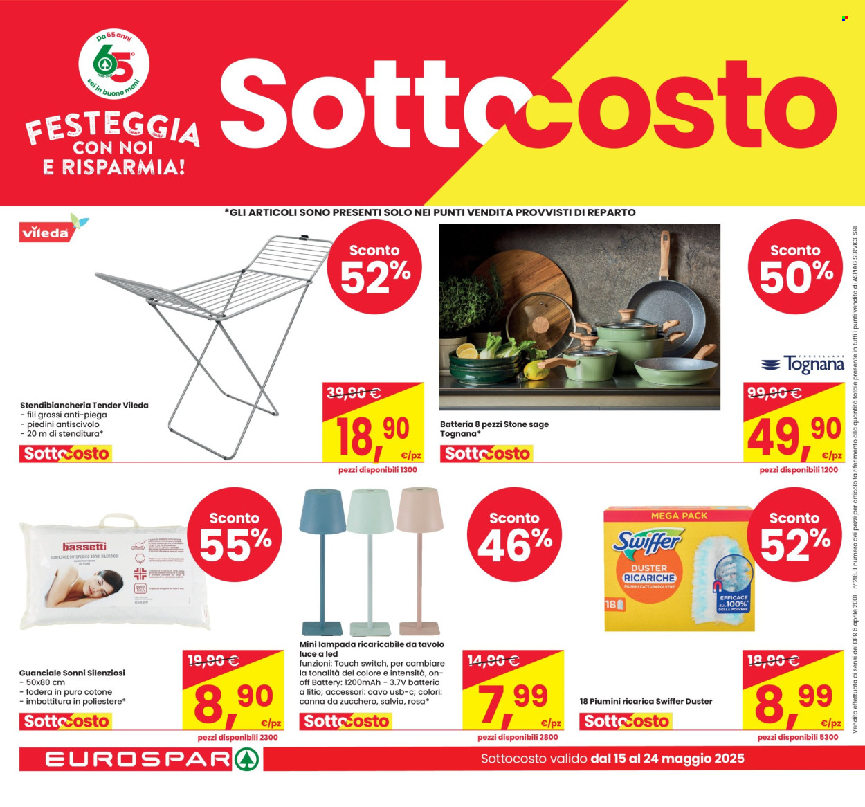 Volantino Eurospar - 15/5/2025 - 24/5/2025. Pagina 1