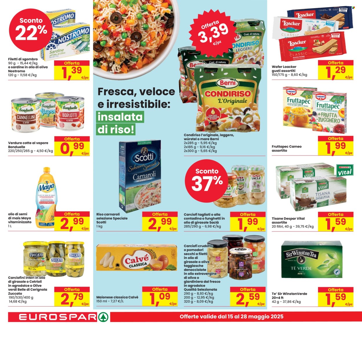 Volantino Eurospar - 15/5/2025 - 24/5/2025. Pagina 1