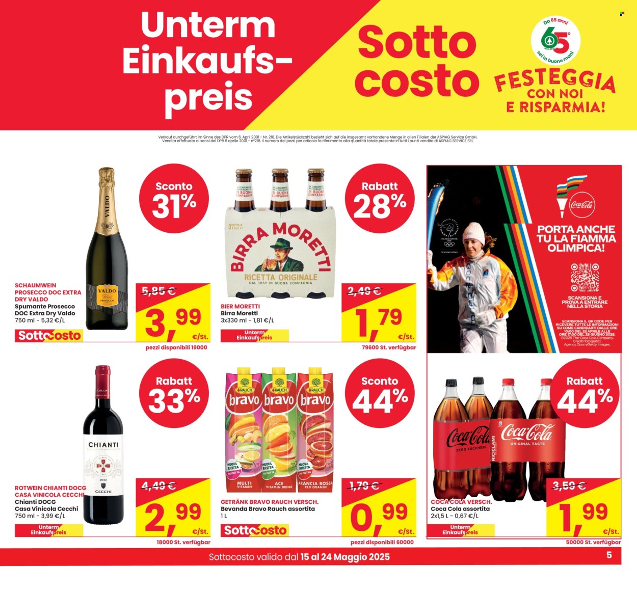 Volantino Eurospar - 15/5/2025 - 24/5/2025. Pagina 1