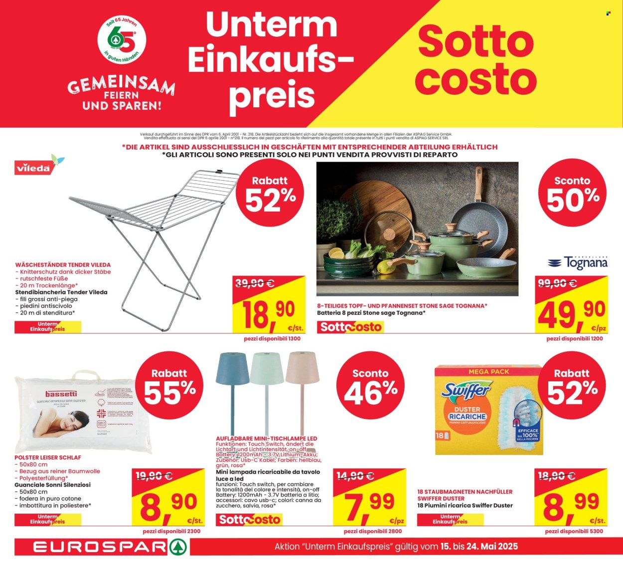 Volantino Eurospar - 15/5/2025 - 24/5/2025. Pagina 1