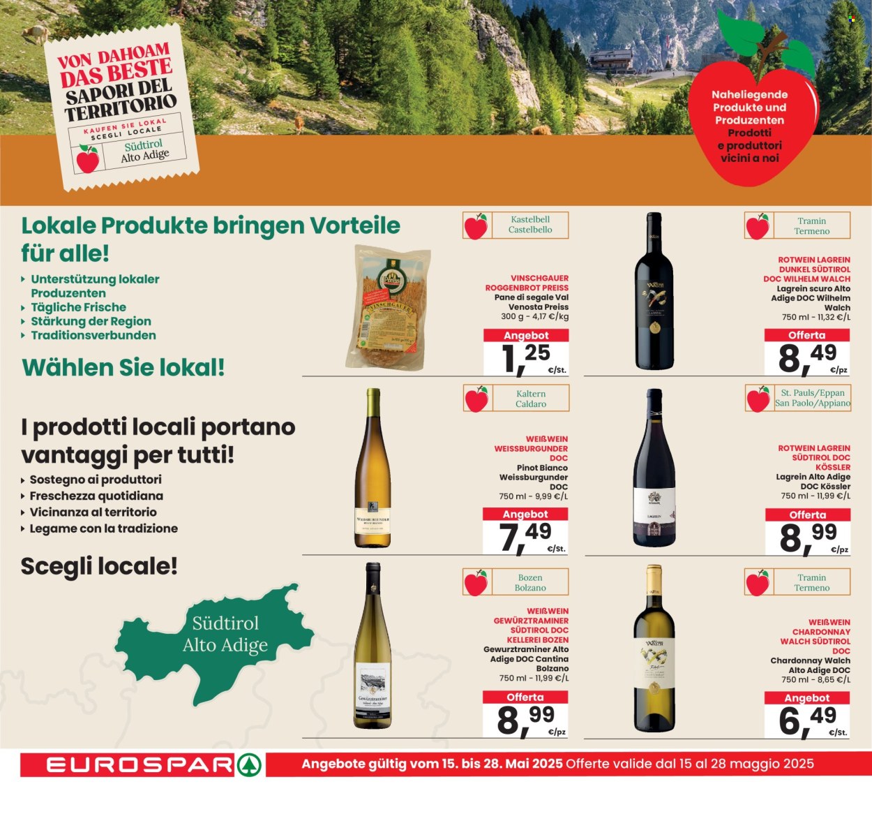 Volantino Eurospar - 15/5/2025 - 24/5/2025. Pagina 1