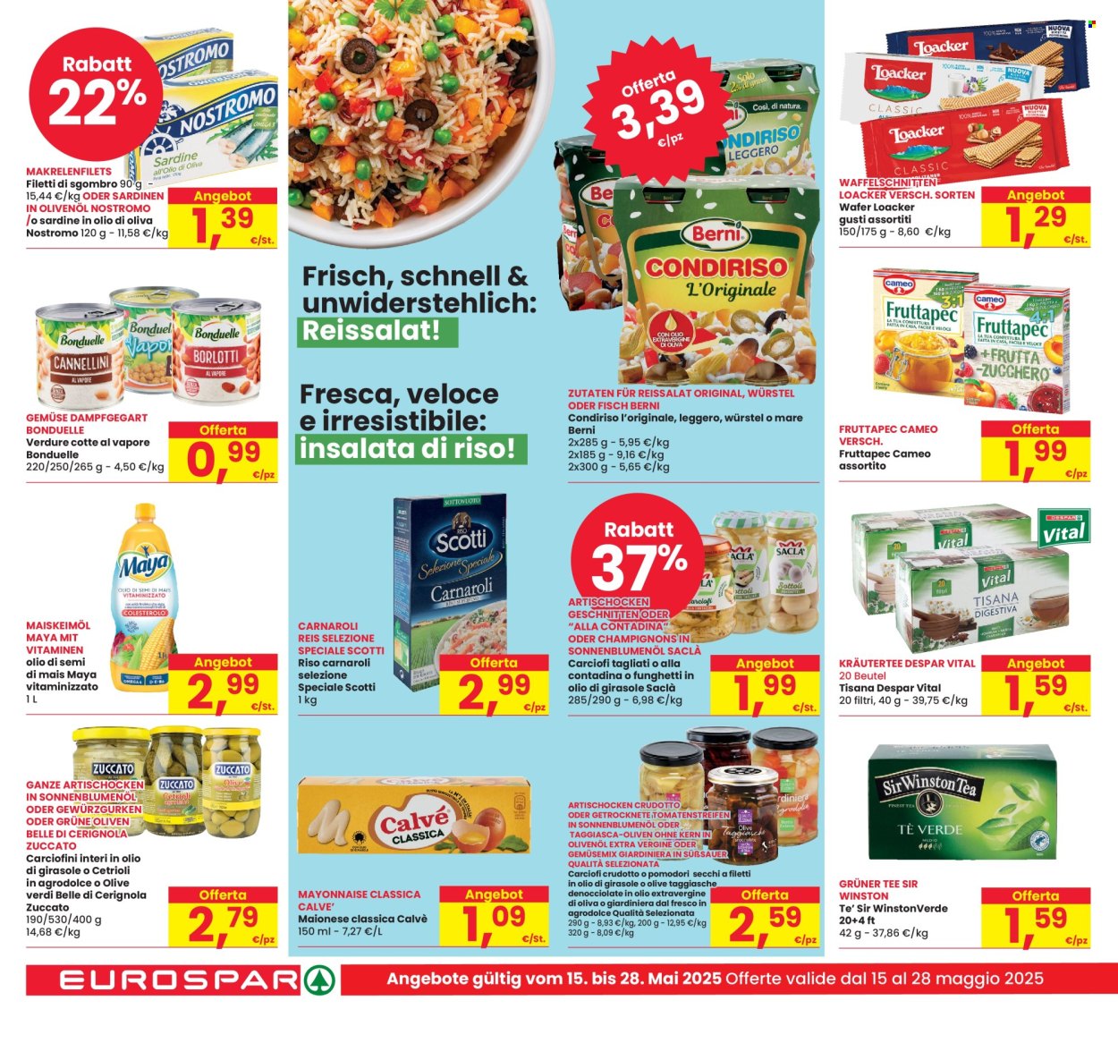 Volantino Eurospar - 15/5/2025 - 24/5/2025. Pagina 1