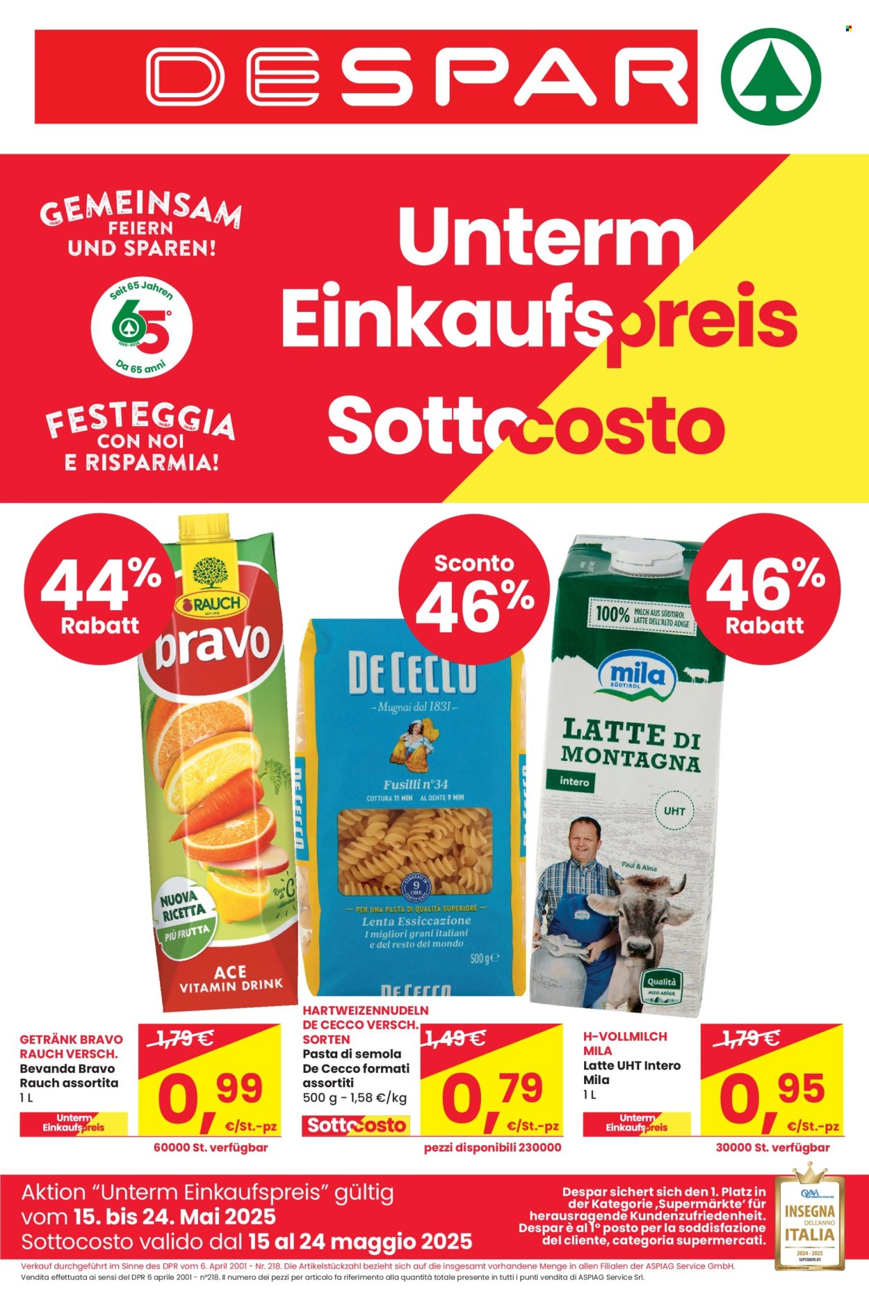 Volantino Despar - 15/5/2025 - 24/5/2025. Pagina 1