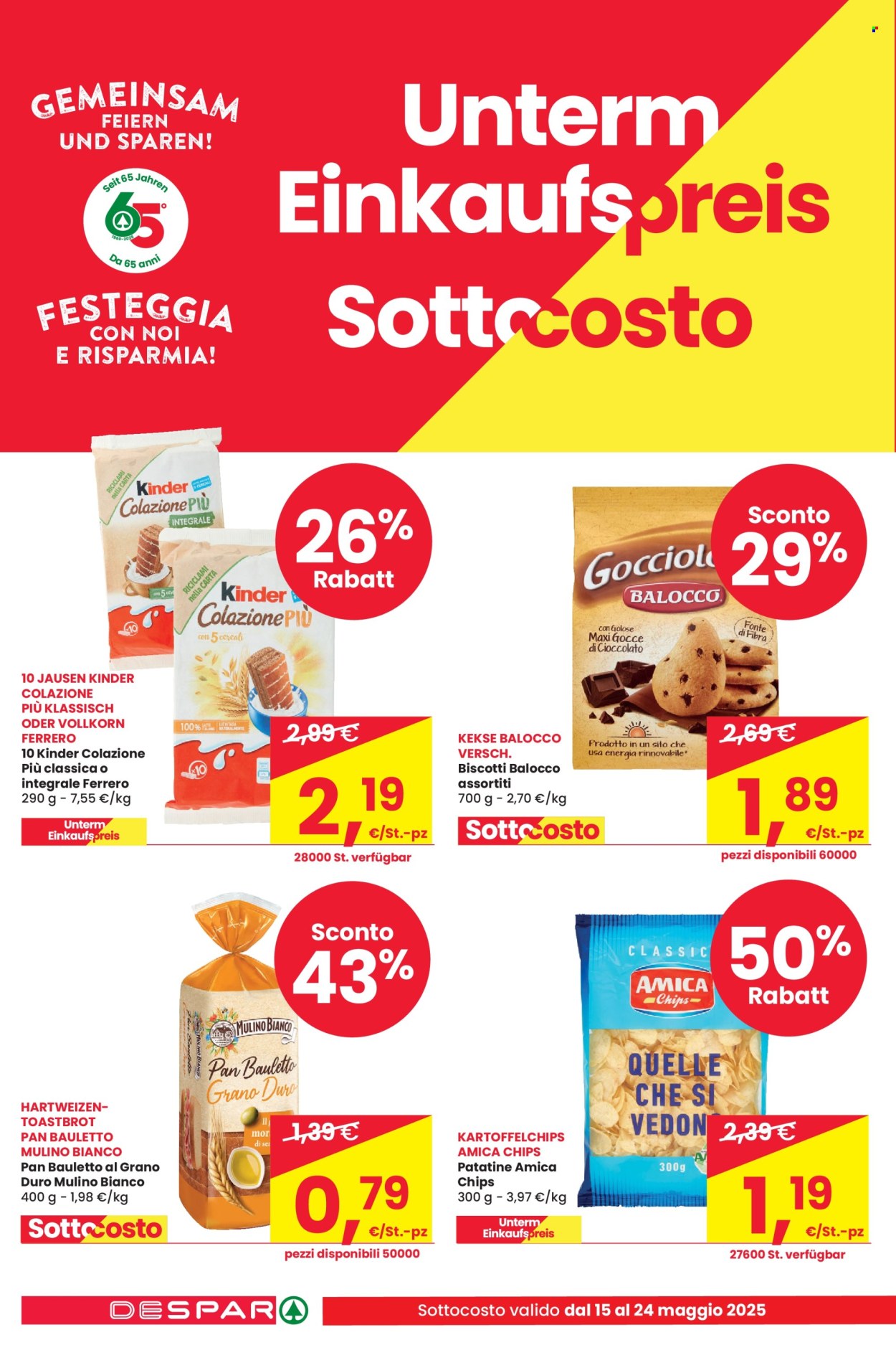 Volantino Despar - 15/5/2025 - 24/5/2025. Pagina 1