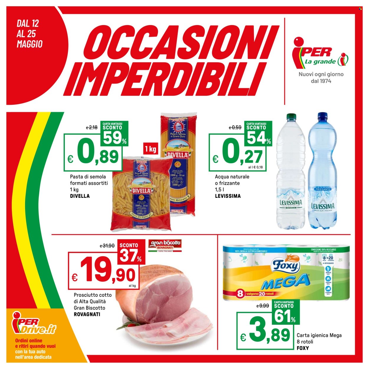 Volantino Iper, La grande i - 12/5/2025 - 25/5/2025. Pagina 1