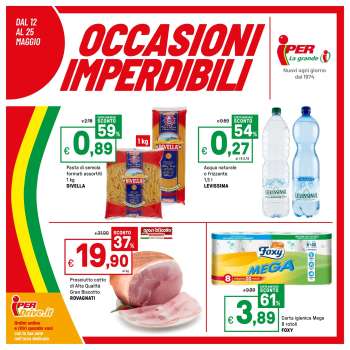 Volantino Iper, La grande i - 12/5/2025 - 25/5/2025.