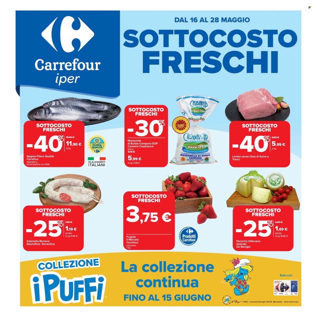 Volantino Carrefour - 16/5/2025 - 28/5/2025. Pagina 1