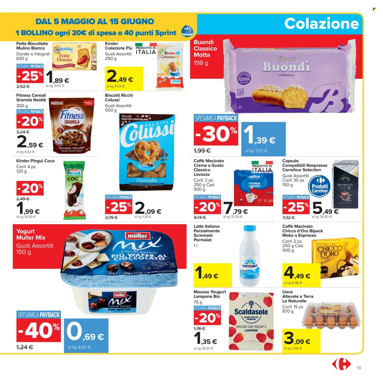 Volantino Carrefour - 16/5/2025 - 28/5/2025. Pagina 1
