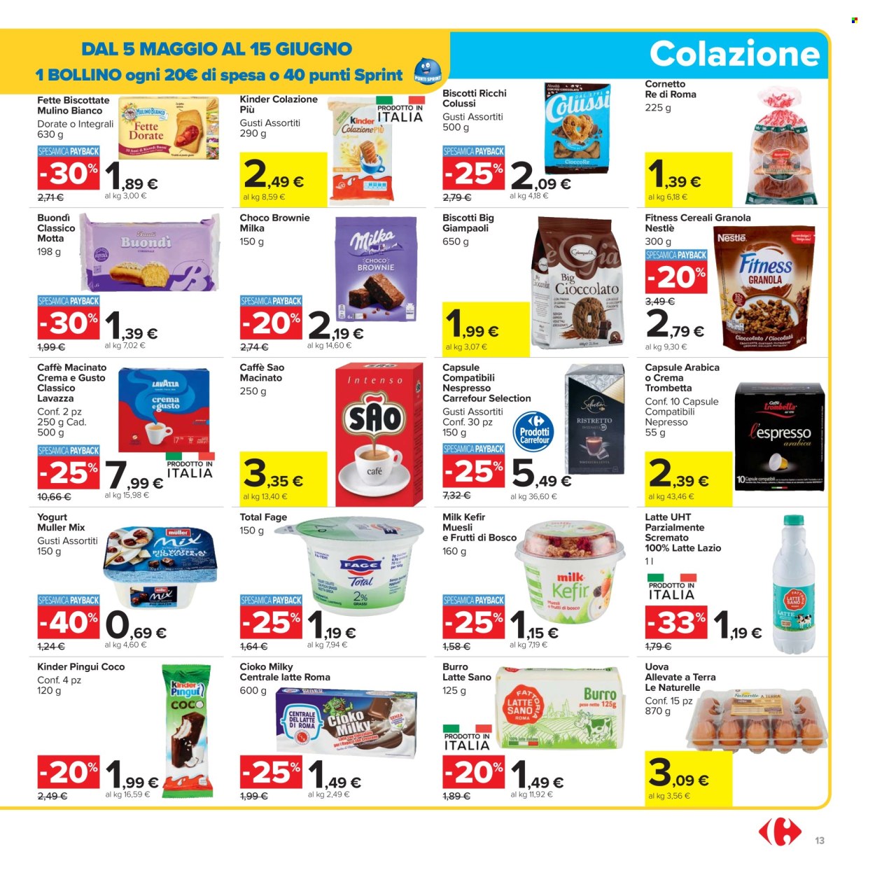Volantino Carrefour - 16/5/2025 - 28/5/2025. Pagina 1
