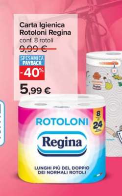 Carta Igienica Rotoloni Regina