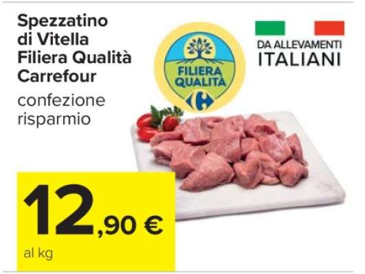 Spezzatino di Vitella Filiera Qualità Carrefour
