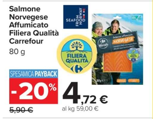 Salmone Norvegese Affumicato Filiera Qualità Carrefour