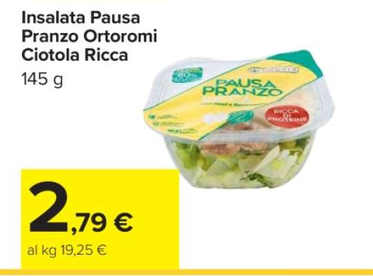 Insalata Pausa Pranzo Ortoromi Ciotola Ricca
