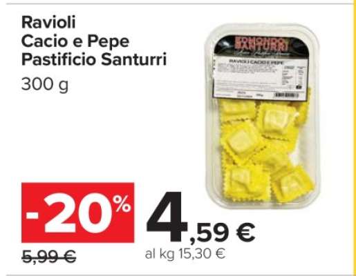 Ravioli Cacio e Pepe Pastificio Santurri