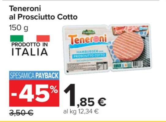 Teneroni al Prosciutto Cotto