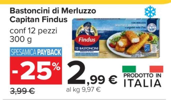 Bastoncini di Merluzzo Capitan Findus