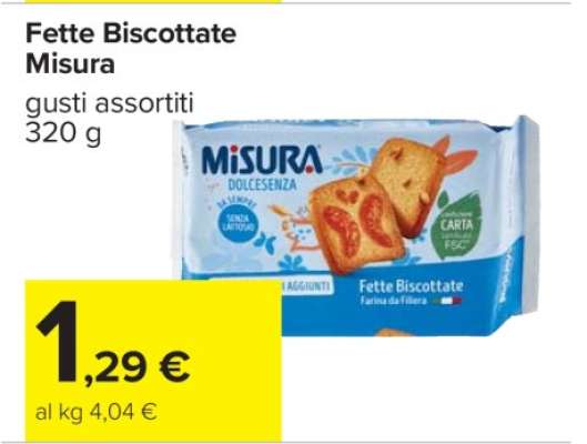 Fette Biscottate Misura