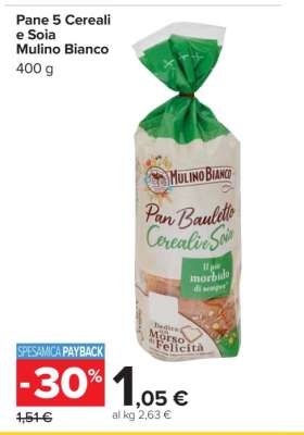 Pane 5 Cereali e Soia Mulino Bianco