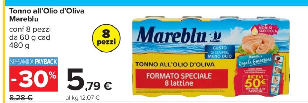 Tonno all’Olio d’Oliva Mareblu